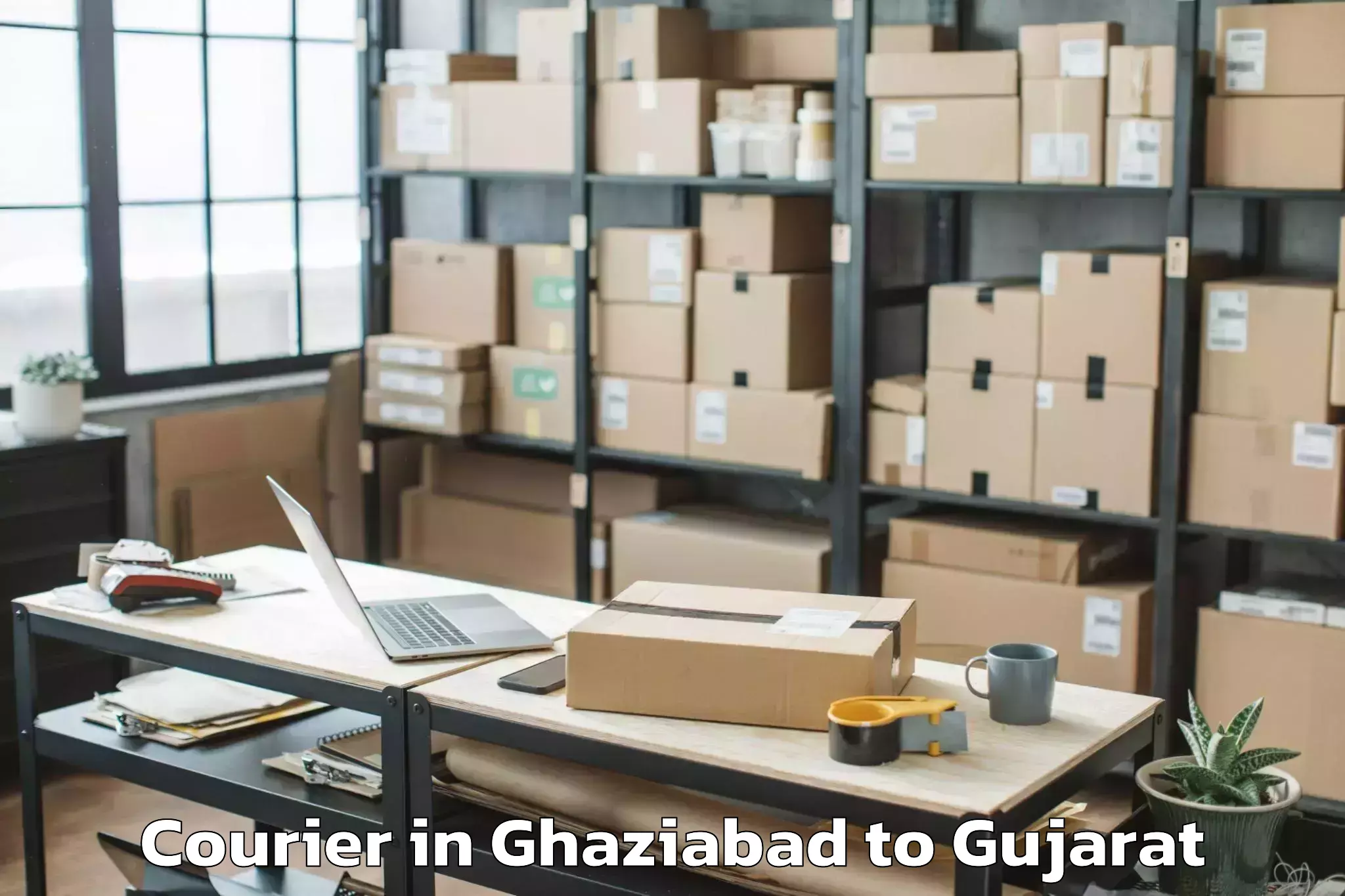 Quality Ghaziabad to Khambhalia Courier